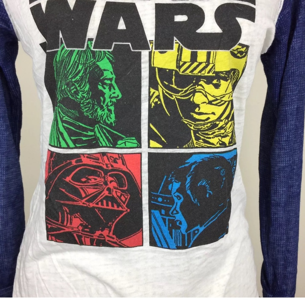 NWT Star Wars Burnout Baseball Tee - Picture 3 of 5